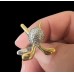Golf Clubs and Ball Cufflinks 24k Gold and Silver in Gift Box